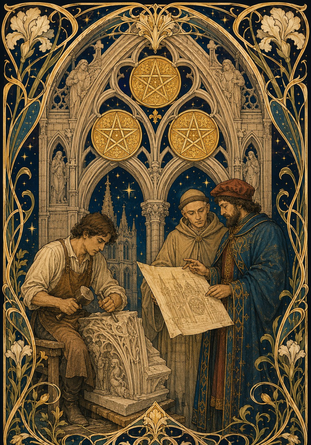 Three of Pentacles